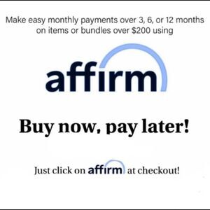 NEW a payment options!!!! 200$ or more